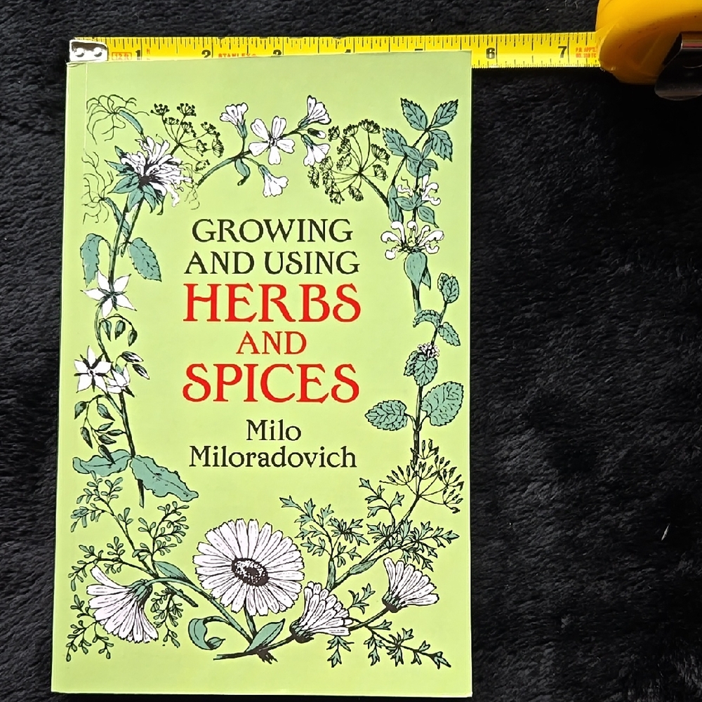 Growing and Using Herbs and Spices Book with Floral Cover